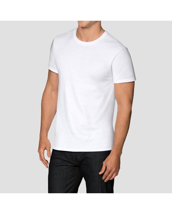 Men's CoolZone Crew T-Shirts, 5 Pack - White White