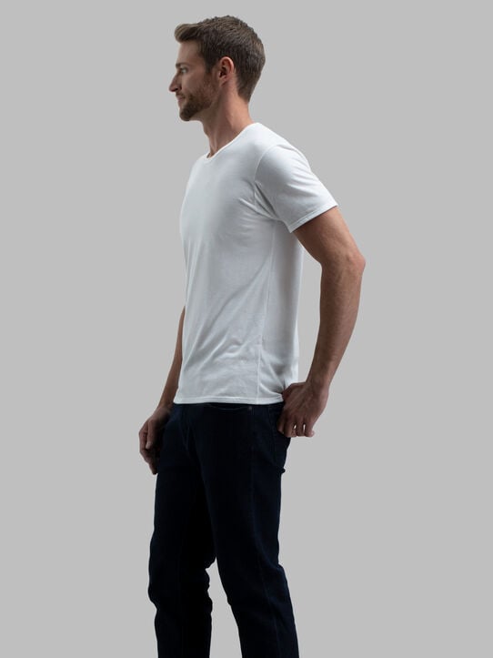 BVD® Men's Ultra Soft Crew Undershirt, White 3 Pack