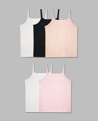 Girls' Cami, Assorted 5 Pack 