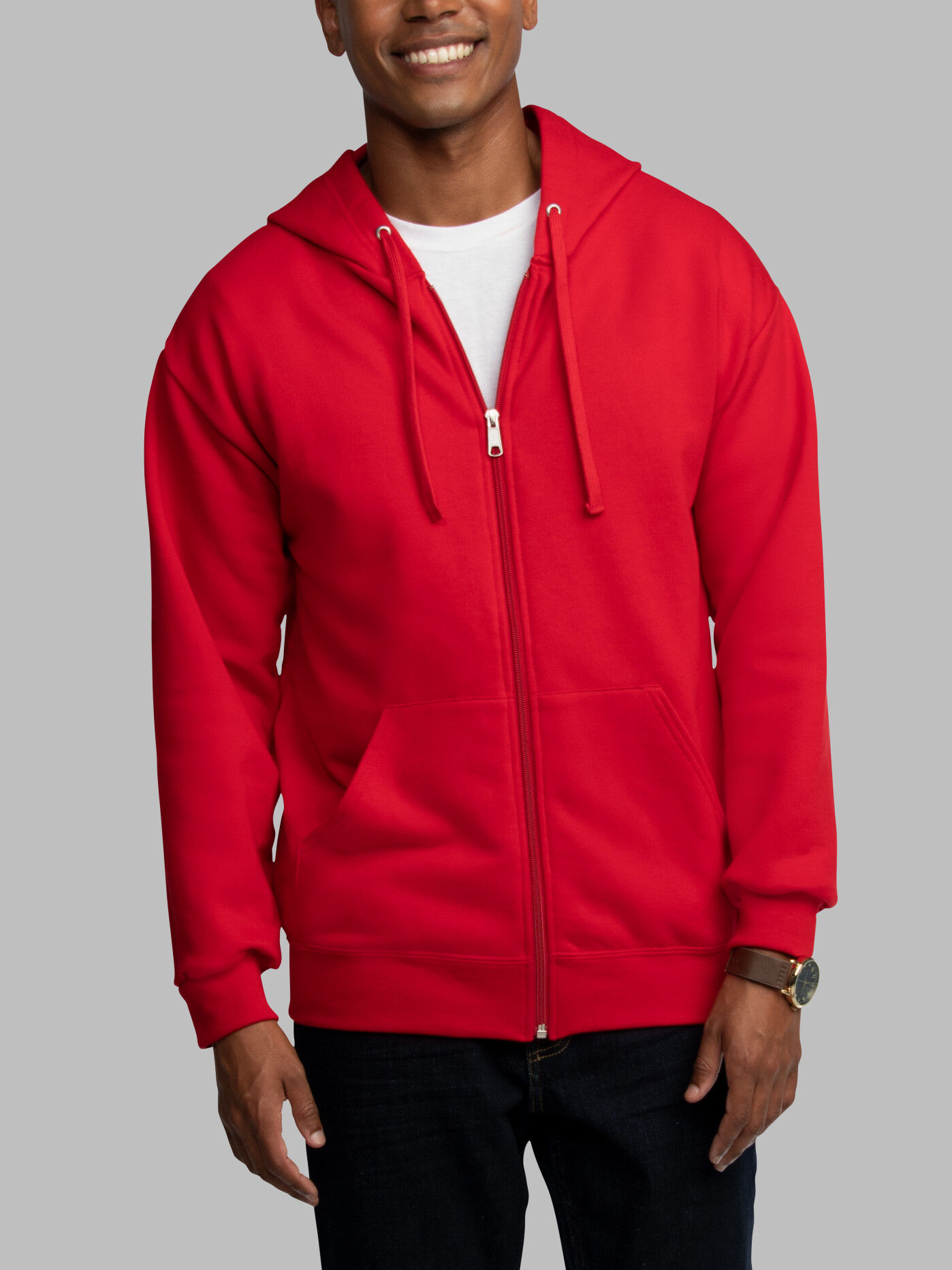 EverSoft Fleece Full Zip Hoodie Jacket Fruit of the Loom