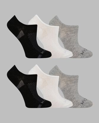 Women's Coolzone® Cotton Lightweight Liner Socks, 6 Pack 