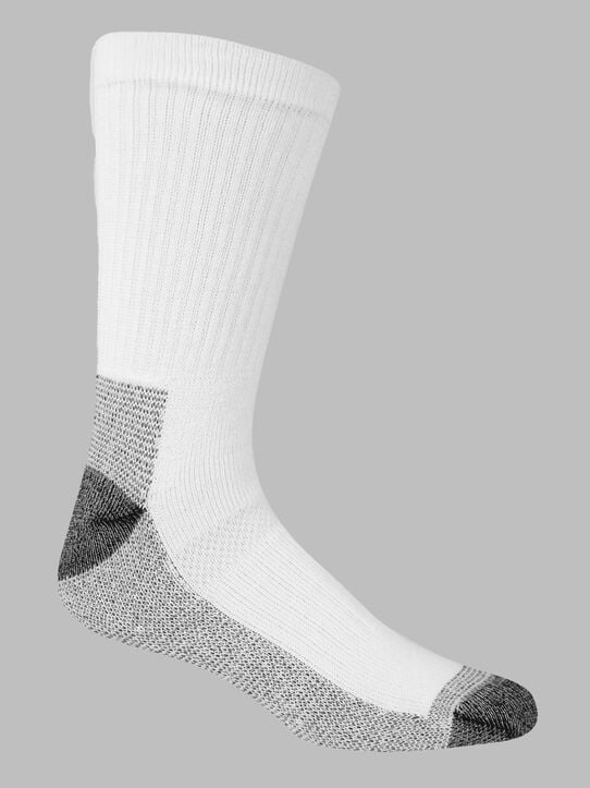 Men's Workgear™ Crew Sock, 6 Pack, Size 6-12 WHITE