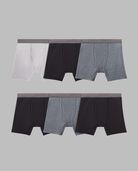 Men's 360 Stretch Coolsoft Boxer Briefs, Assorted 6 Pack Assorted