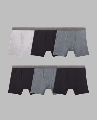 Men's 360 Stretch Coolsoft Boxer Briefs, Assorted 6 Pack 