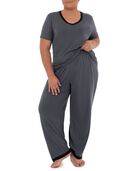 Women's Plus Soft & Breathable Plus Size V-Neck Pajama Set MONUMENT