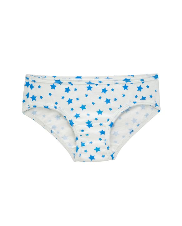 Girls' Assorted Cotton Hipster, 14 Pack Printed Stars/Dashes Assortment