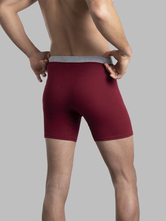 Men's CoolZone® Covered Waistband Boxer Brief, Assorted 6 Pack Assorted