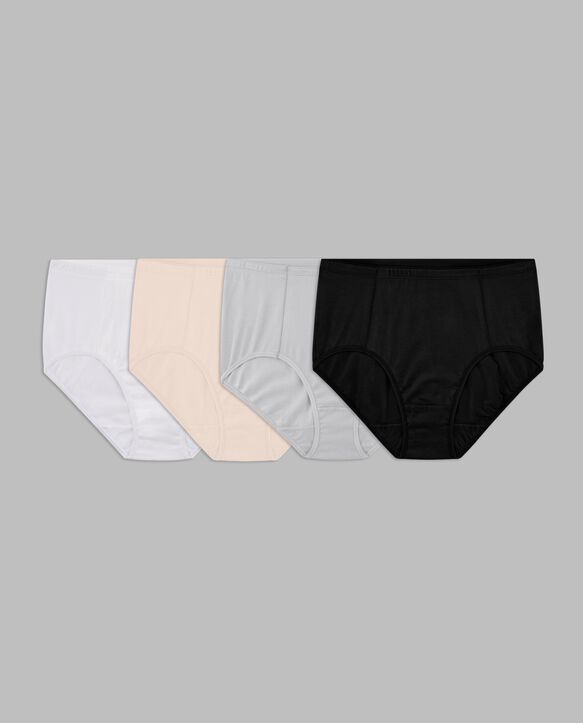 Women's Crafted Comfort™ Brief, Assorted 4 Pack ROT. 2