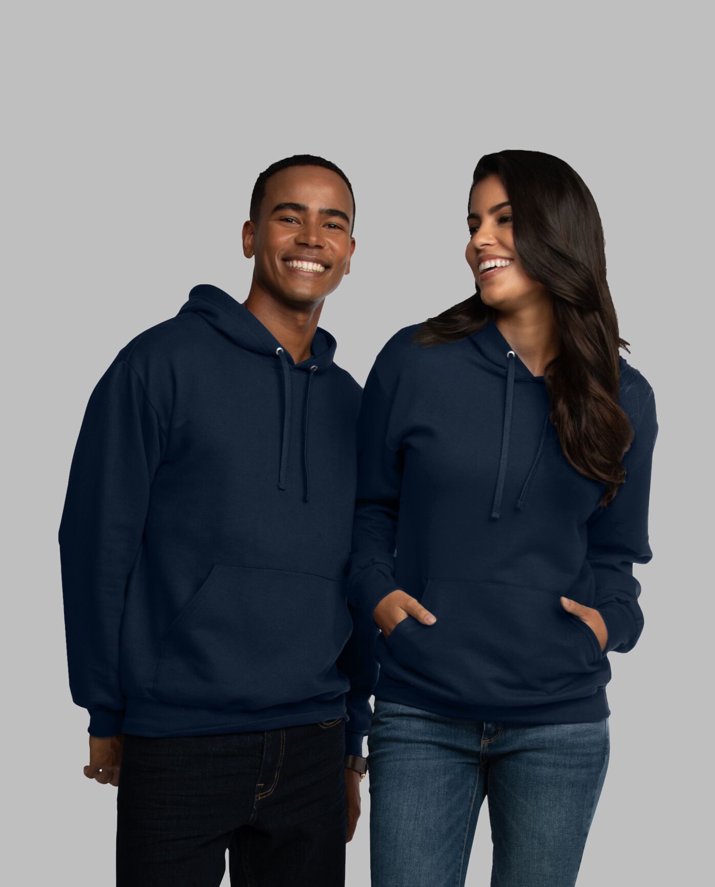 Eversoft® Fleece Pullover Hoodie Sweatshirt Navy