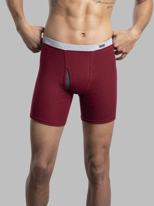 Men's CoolZone® Covered Waistband Boxer Brief, Assorted 6 Pack Assorted