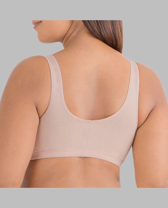 Women's Beyondsoft® Front Closure Cotton Bra SAND