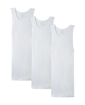Big Men's White A Shirts, 3 Pack 