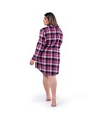Women's Plus Holiday Flannel Sleepshirt PLAID