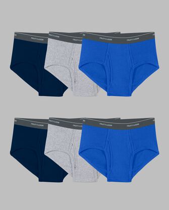 Men's Assorted Fashion Brief, 6 Pack 