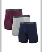 BVD Men's Ultra Soft Assorted Boxer Brief, 3 Pack ASSORTED