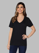 Women's Crafted Comfort Artisan Tee™ V-Neck T-Shirt Black Ink