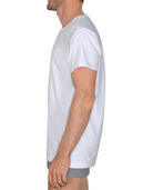 BVD Men's White Cotton Crew T-Shirt, 6 Pack 