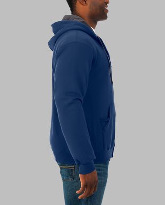 Men's Supersoft Fleece Full Zip Hoodie Sweatshirt 