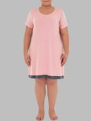 Women's Plus Fit for Me® Soft & Breathable Pajama Sleepshirt SOFT PINK