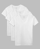 Men's Short Sleeve V-Neck T-Shirt, White 3 Pack White