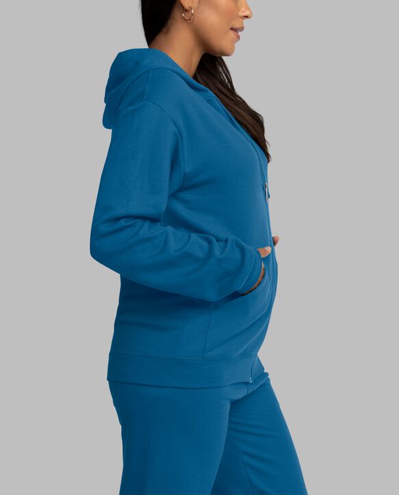 Eversoft® Fleece Full Zip Hoodie Sweatshirt, Extended Sizes Blue