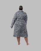 Women's Plus Sized Fleece Robe CHEETAH