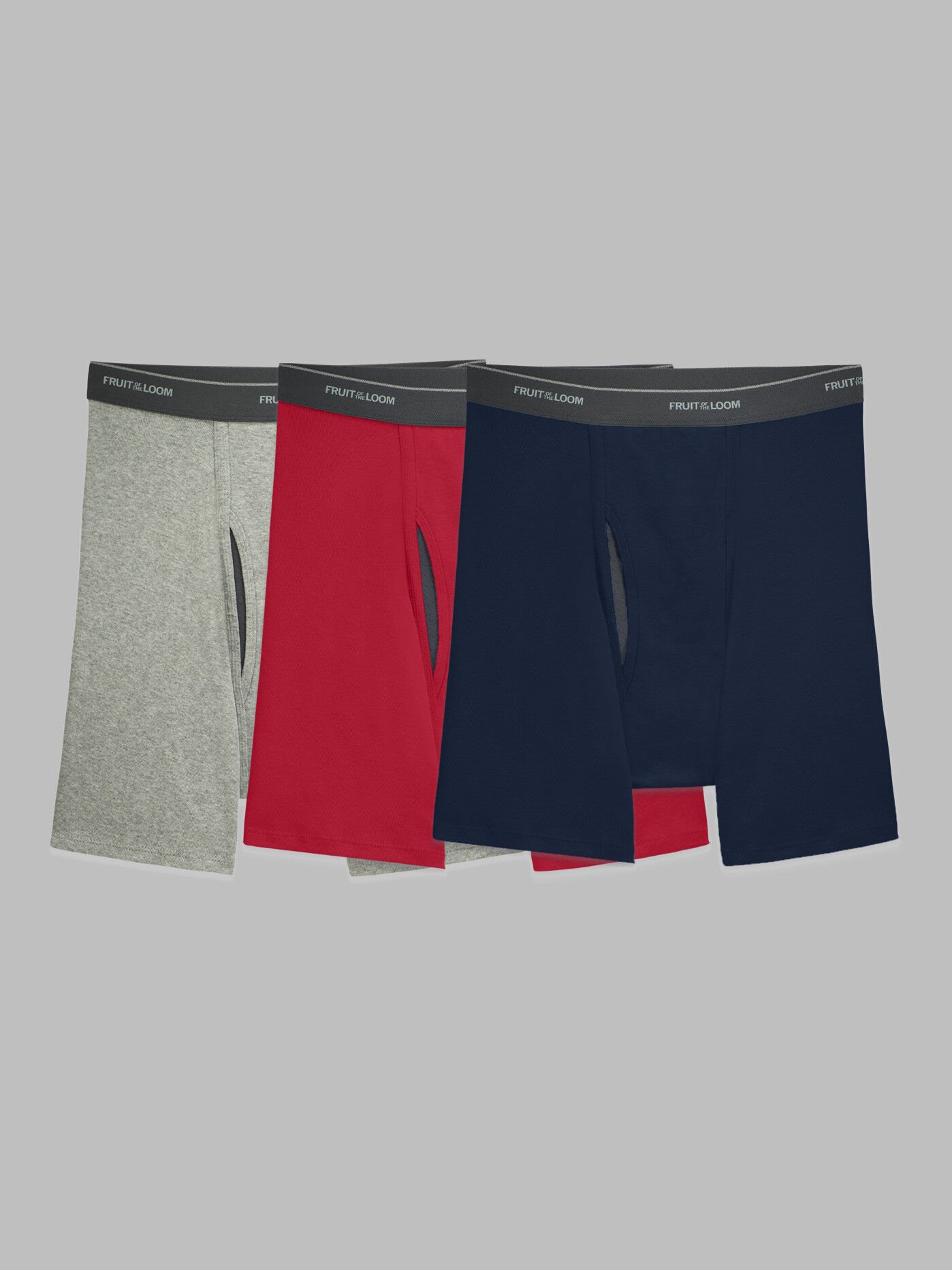 Men s Assorted CoolZone Fly Boxer Briefs Fruit of the Loom
