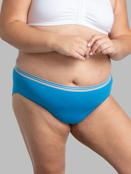 Women's Plus Fit for Me® Heather Hi-Cut Panty, Assorted 10 Pack ASSORTED