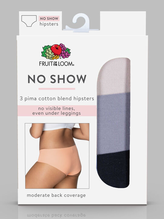 Women's No Show Hipster Panty, Basic Assorted 3 Pack ASST