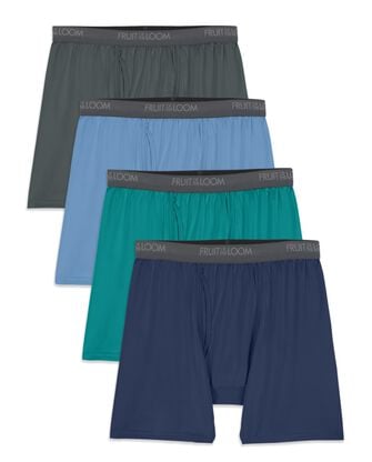 Men's Micro-Stretch Assorted Boxer Briefs, 4 Pack, Size 2XL 