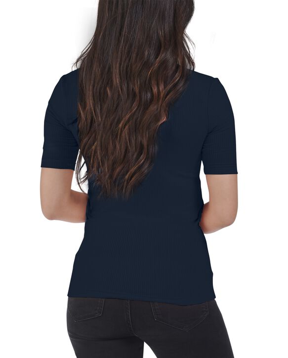 Download Women's Seek No Further Mock Neck Ribbed T-Shirt