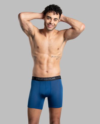 Men's Breathable Micro-Mesh Boxer Briefs, Assorted 3 Pack 