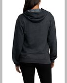 Eversoft® Fleece Full Zip Hoodie Sweatshirt Black Heather