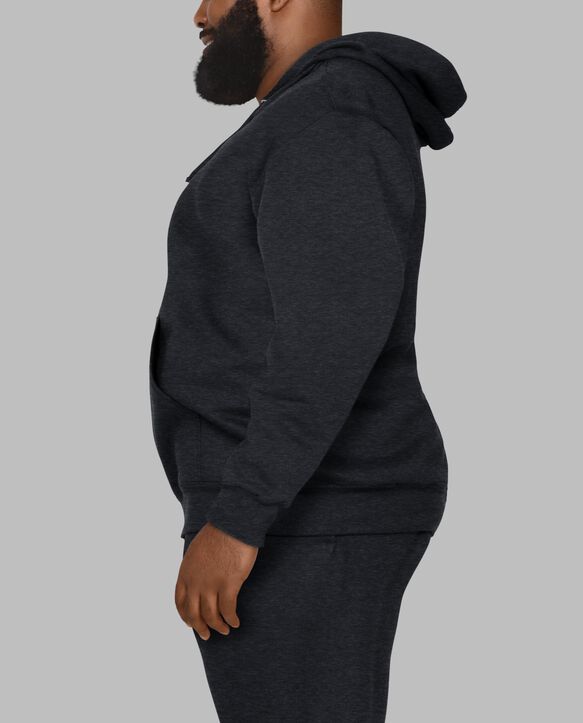 Big Men's Eversoft® Fleece Pullover Hoodie Sweatshirt Black Heather