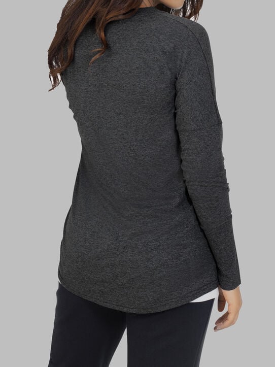 Women's Essentials Long Sleeve Scoop Neck T-Shirt 