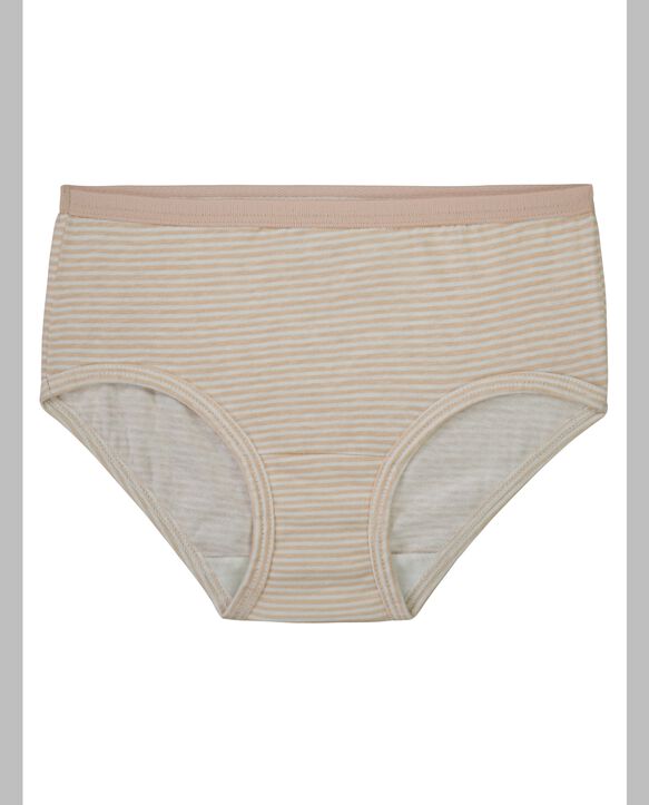 Girls' Classic Cotton Brief Underwear, Assorted 20 Pack ASSORTED