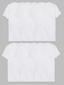 Men's CoolZone® Crew Undershirts, White 6 Pack White