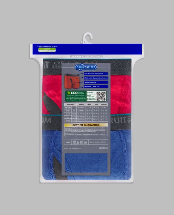 Boys' Eversoft® CoolZone® Boxer Briefs, Assorted 7 Pack Assorted