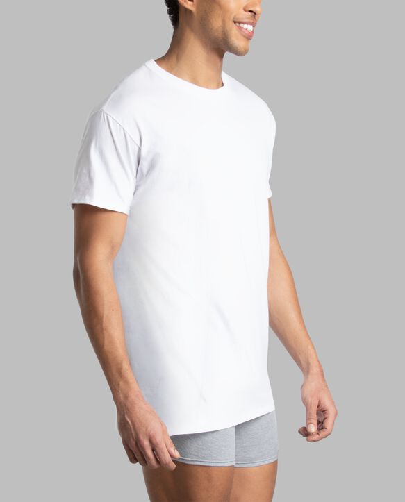Men's CoolZone® Crew Undershirts, White 6 Pack White