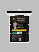Men's Short Sleeve Workgear™ Crew T-Shirt, Extended Sizes Black 3 Pack ​ Assorted