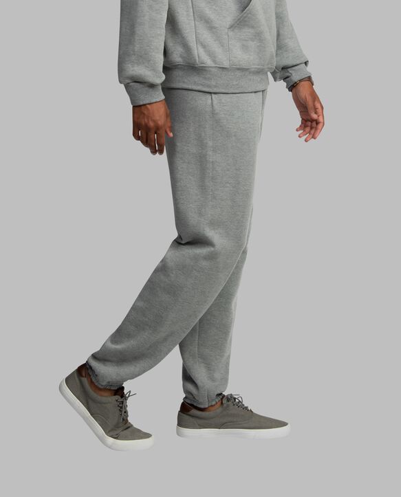 Eversoft® Fleece Elastic Bottom Sweatpants Grey Heather