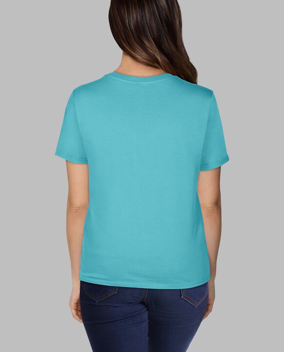 Women's Crafted Comfort Artisan Tee™ V-Neck T-Shirt Seabreeze