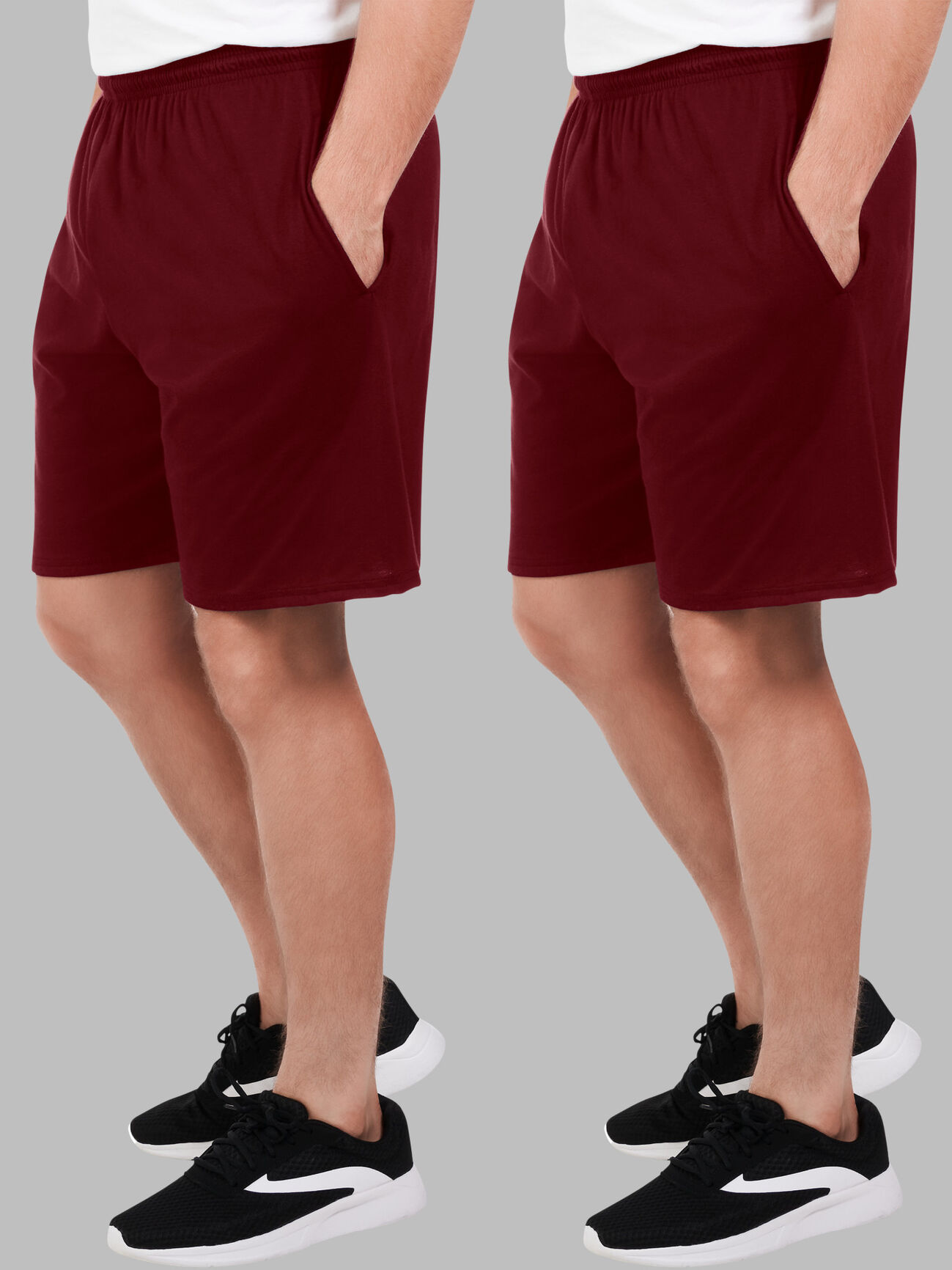 Men’sEversoft®  Jersey Shorts, Extended Sizes, 2 Pack 