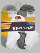 Boys' Sport No Show Socks, 10 Pack 