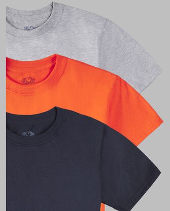 Boys' Supersoft Short Sleeve Crew T-Shirt, 3 Pack 