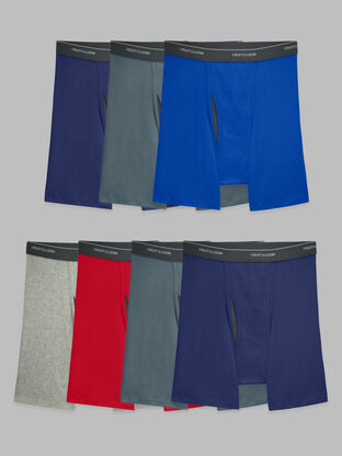 Men's CoolZone® Fly Long Leg Boxer Briefs, Assorted 7 Pack 