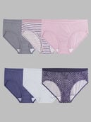 Women's Hipster Panty, Assorted 6 Pack ASSORTED