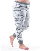 Fit For Me Women's Raschel Henley Top and Pant, 2-Piece Pajama Set SPRING FOG CAMO