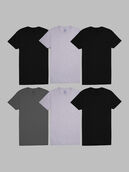 Men's Short Sleeve Fashion Pocket T-Shirt, Assorted Neutrals 6 Pack Assorted