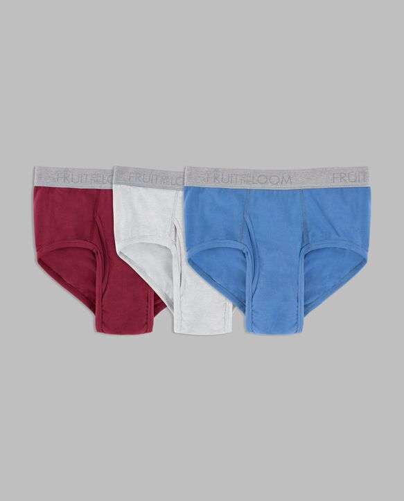 Men's Workgear™ Cotton Stretch Briefs, Assorted 3 Pack Assorted